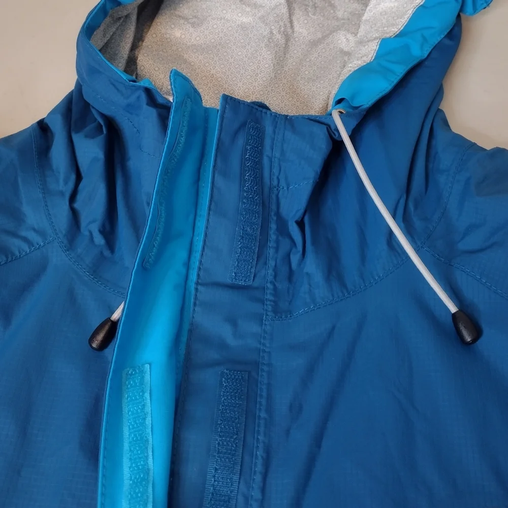 The North Face HyVent DT Nylon Blue Full-Zip Rain Windbreaker Jacket Sz L - Picture 9 of 16